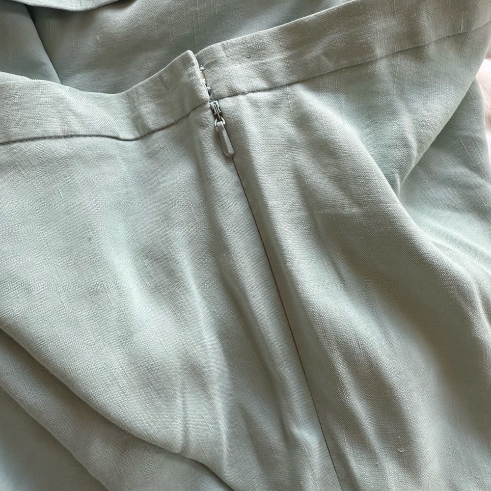 Jones New York collection A-line silk and linen maxi skirt size 12 - Picture 9 of 10